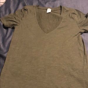 Victoria secret army green shirt